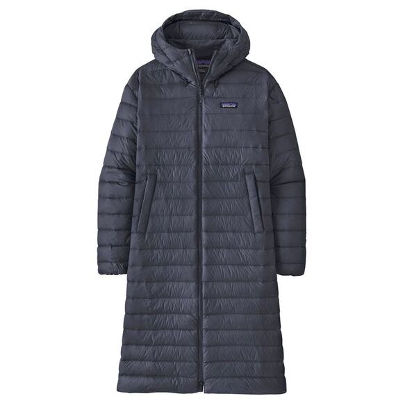 Patagonia Women's Recycled Down Sweater Parka Coat in Blue, Size Large - Picture 1 of 9